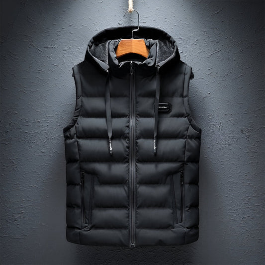 Gilet doublé avec capuche
