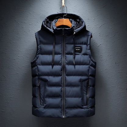 Gilet doublé avec capuche