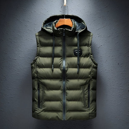 Gilet doublé avec capuche