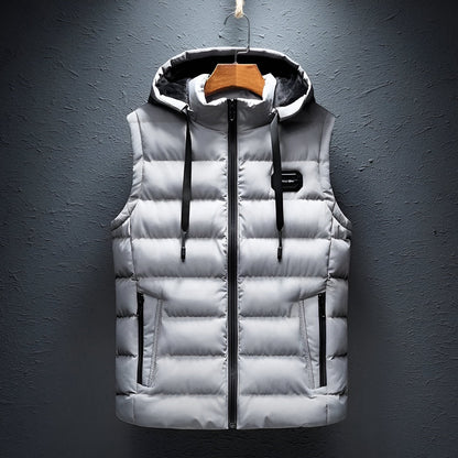 Gilet doublé avec capuche