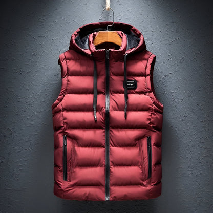 Gilet doublé avec capuche